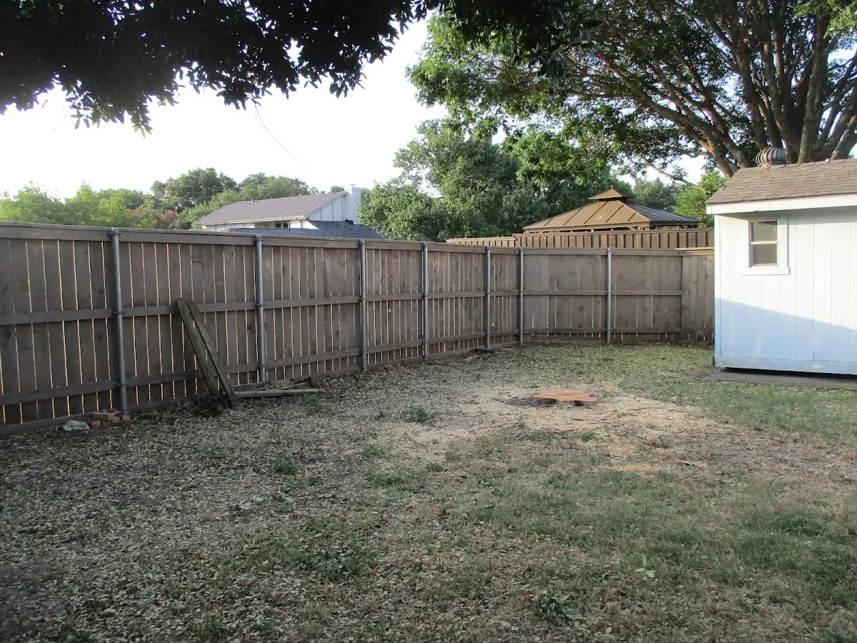 Cleared yard after professional tree removal in Normantown